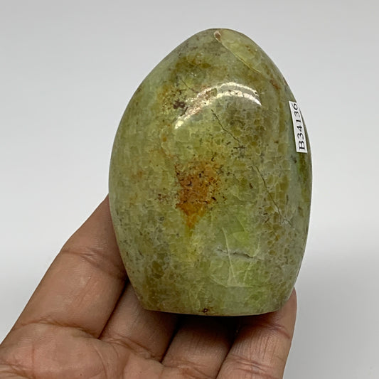 178.2g, 3"x2.1"x1.3", Green Opal Crystal Freeform Polished Gemstone, B34136