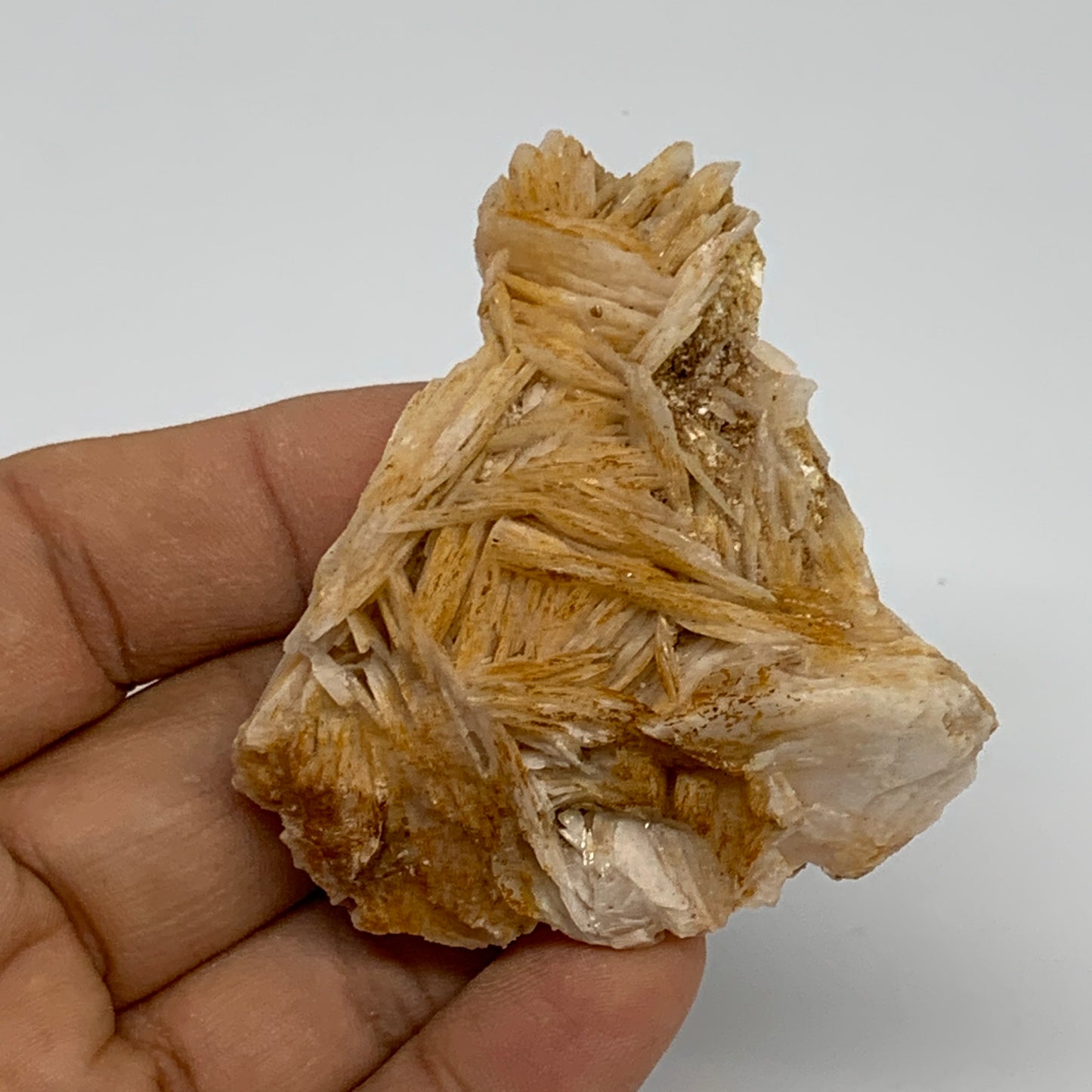 100g, 2.4"x2.2x1", Natural Golden Barite Mineral Specimen @Morocco, B33505