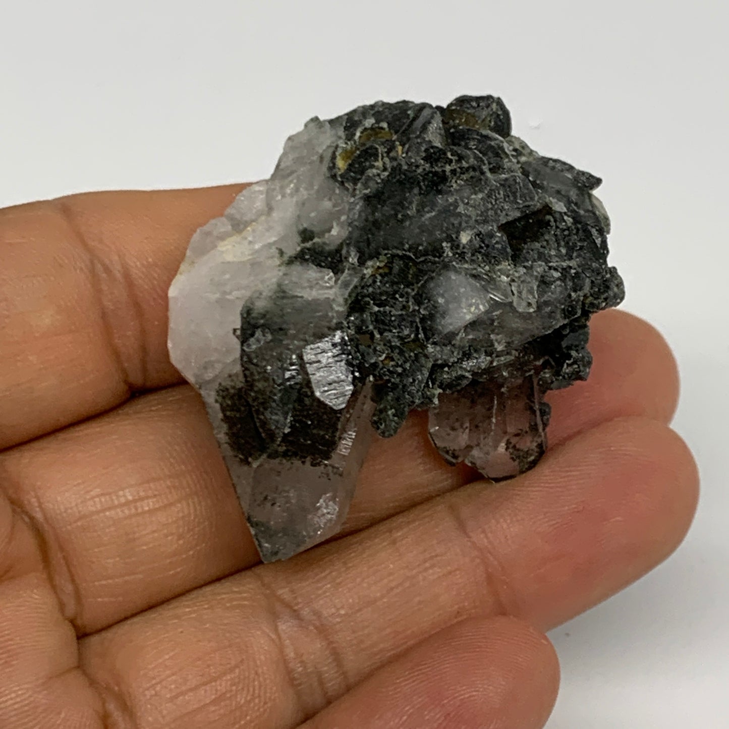 33.8g, 1.6"x1.5"x0.9", Chlorine Quartz Crystal Mineral,Specimen Terminated,B2767