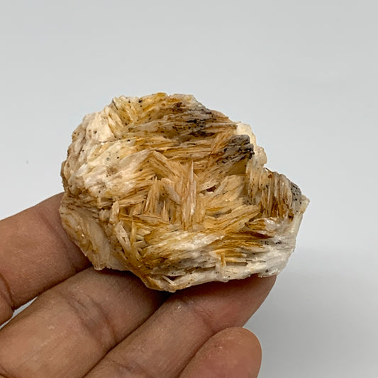 88.9g, 2.1"x1.6x1.1", Natural Golden Barite Mineral Specimen @Morocco, B33506