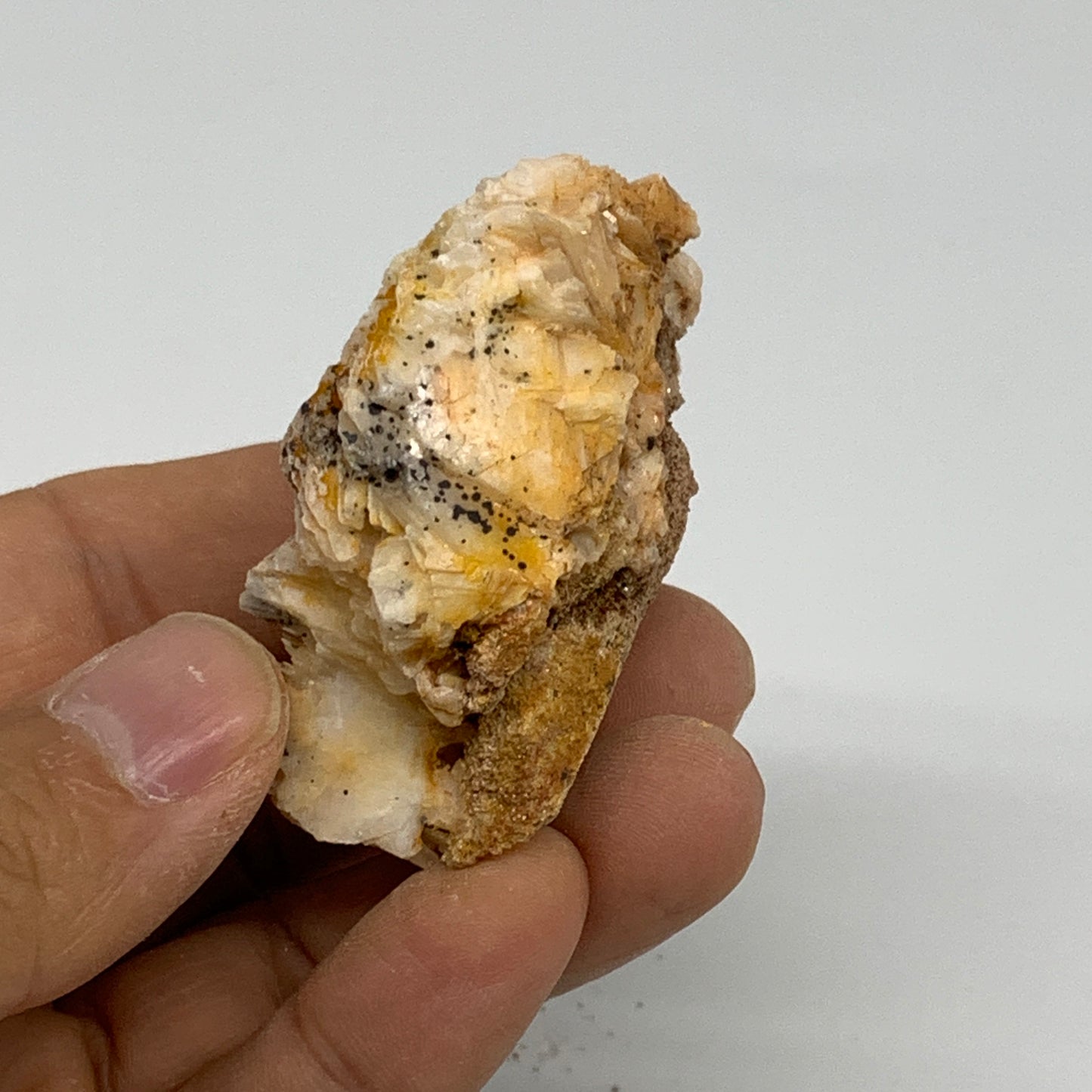 88.9g, 2.1"x1.6x1.1", Natural Golden Barite Mineral Specimen @Morocco, B33506