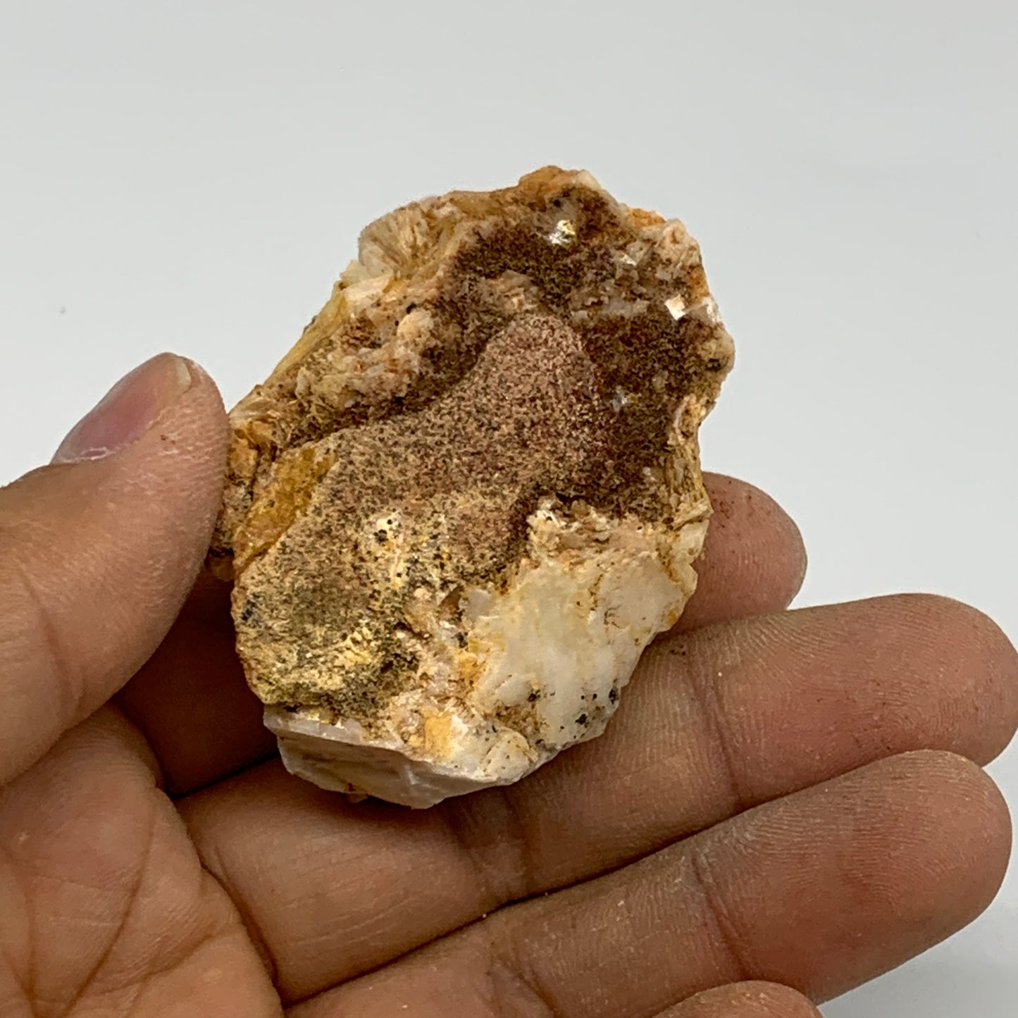 88.9g, 2.1"x1.6x1.1", Natural Golden Barite Mineral Specimen @Morocco, B33506
