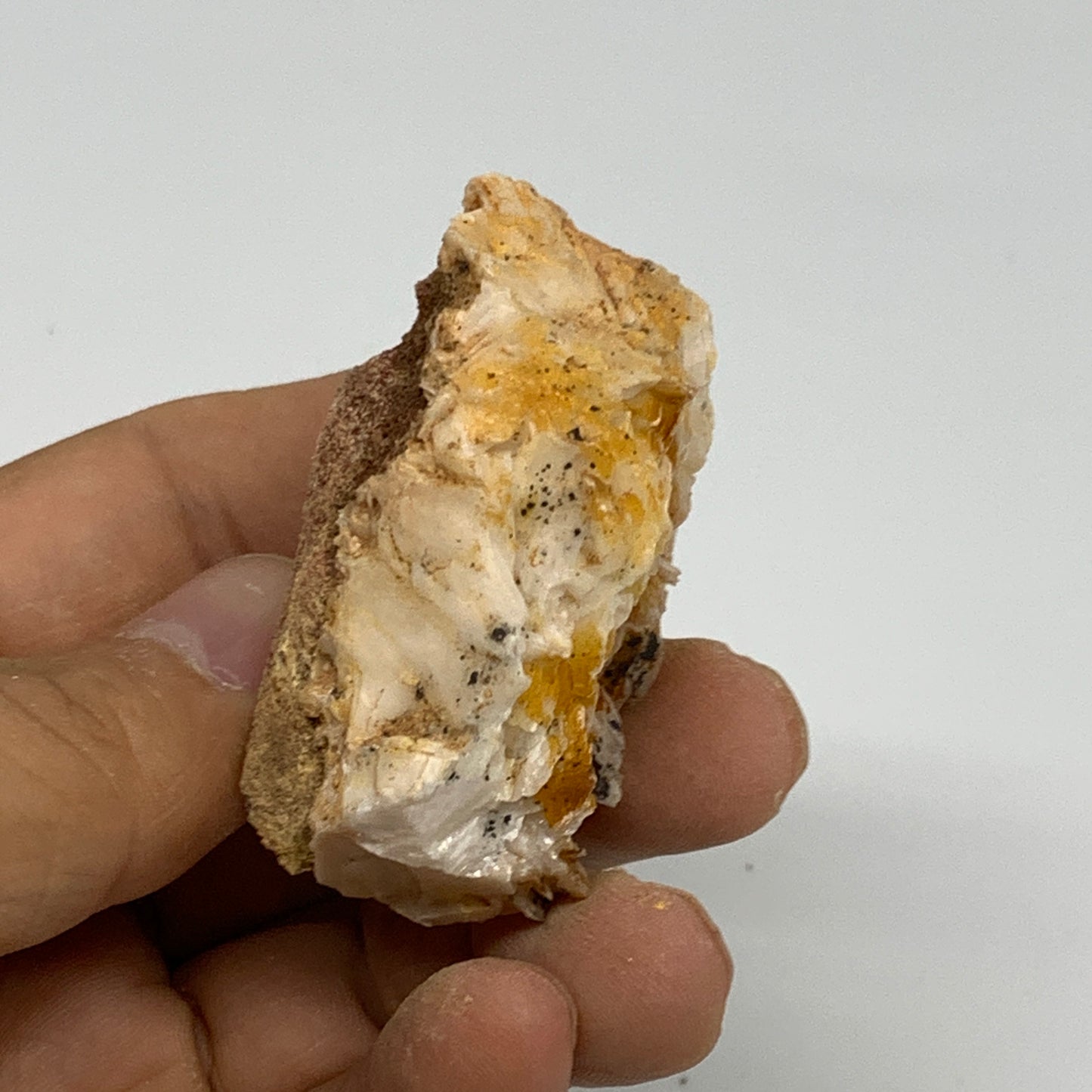88.9g, 2.1"x1.6x1.1", Natural Golden Barite Mineral Specimen @Morocco, B33506