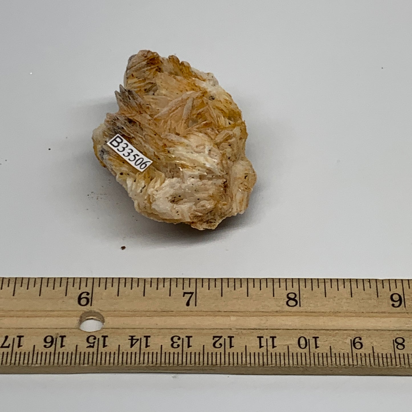 88.9g, 2.1"x1.6x1.1", Natural Golden Barite Mineral Specimen @Morocco, B33506