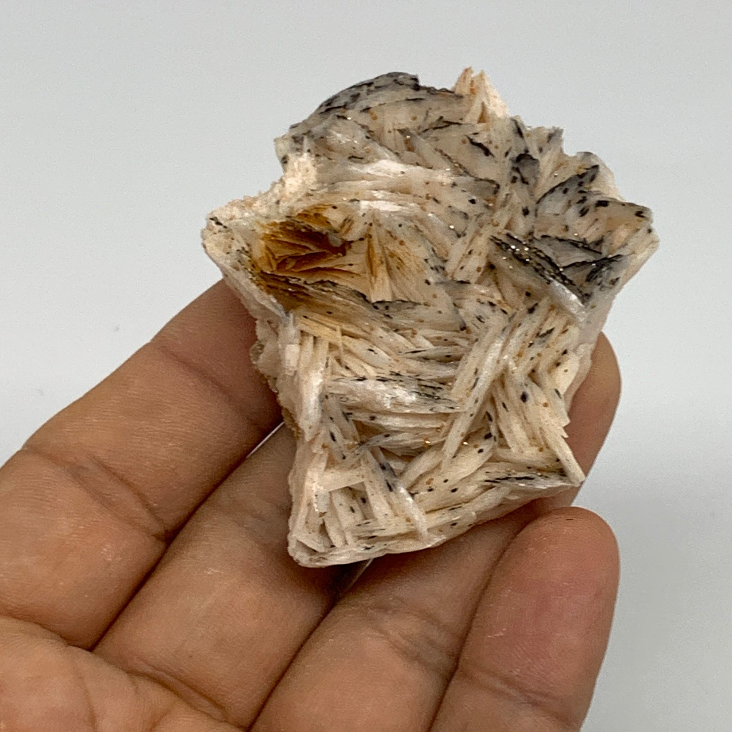 87.1g, 2.1"x2"x0.9", Natural Golden Barite Mineral Specimen @Morocco, B33509