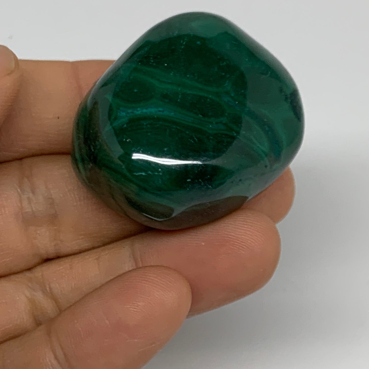 161.1g, 1.3"-1.6", 3pcs, Natural Small Malachite Tumbled Polished, B32834