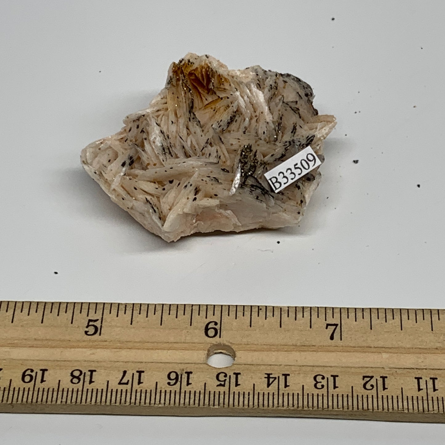 87.1g, 2.1"x2"x0.9", Natural Golden Barite Mineral Specimen @Morocco, B33509