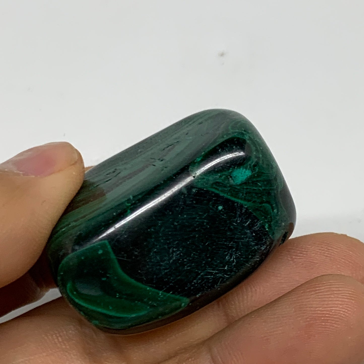 172.5g, 1.3"-1.7", 3pcs, Natural Small Malachite Tumbled Polished, B32835