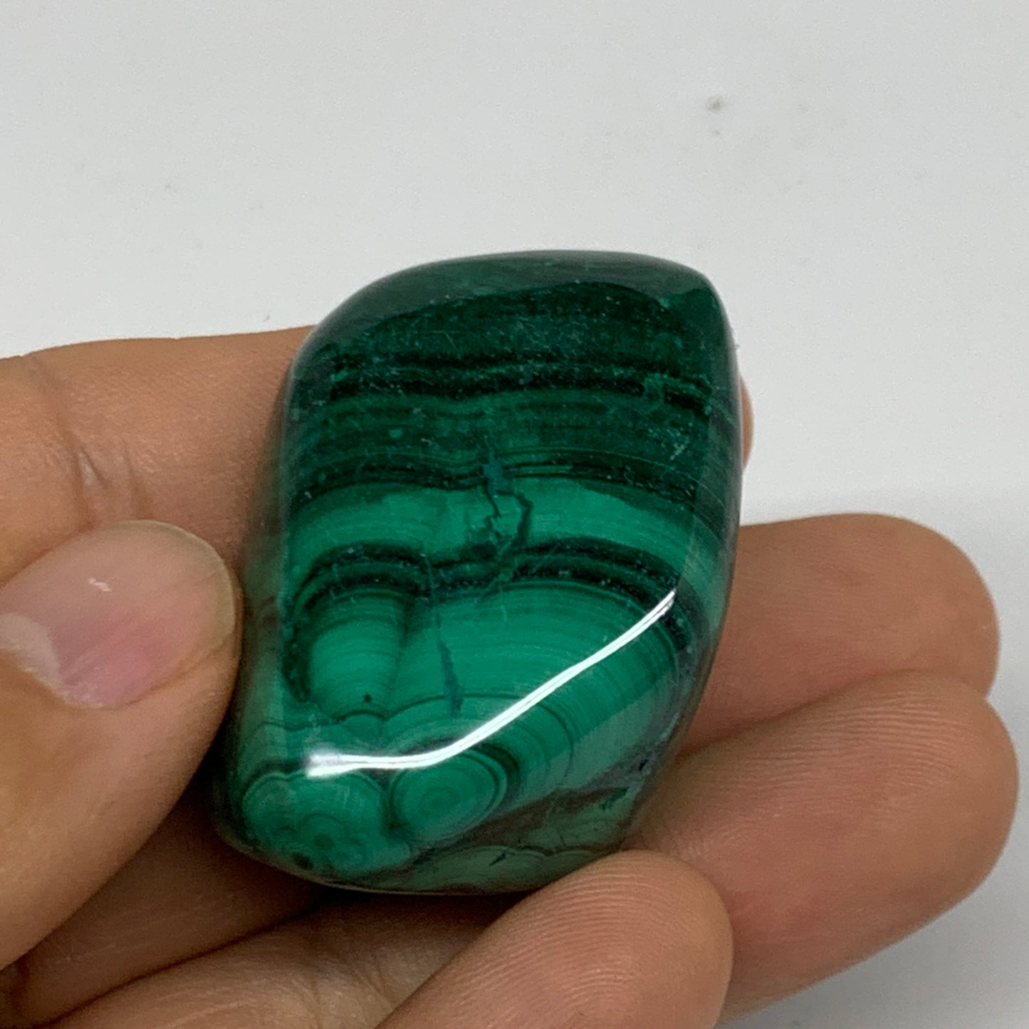172.5g, 1.3"-1.7", 3pcs, Natural Small Malachite Tumbled Polished, B32835