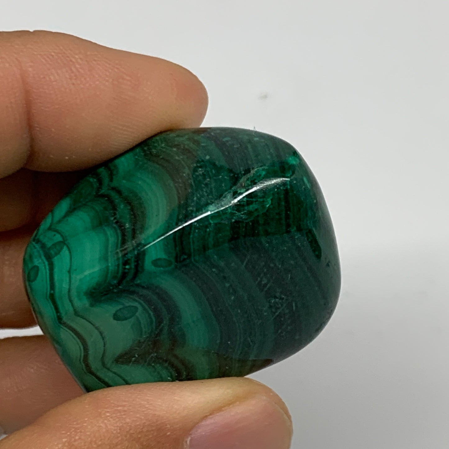 172.5g, 1.3"-1.7", 3pcs, Natural Small Malachite Tumbled Polished, B32835