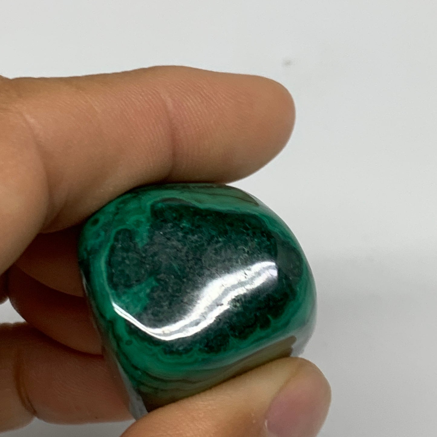 172.5g, 1.3"-1.7", 3pcs, Natural Small Malachite Tumbled Polished, B32835