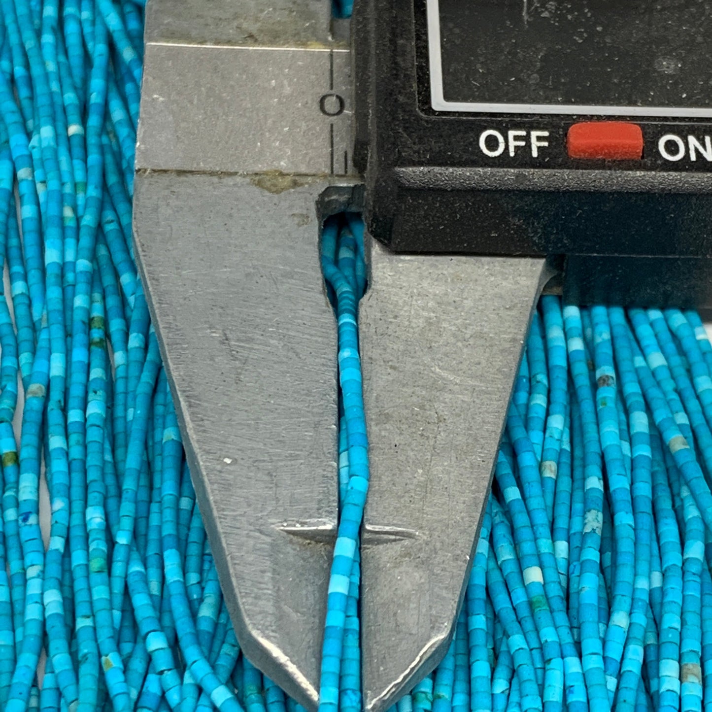 50 strand, 1mm, Tiny Size Synthetic Turquoise Beads St Tube @Afghansitan, B13134