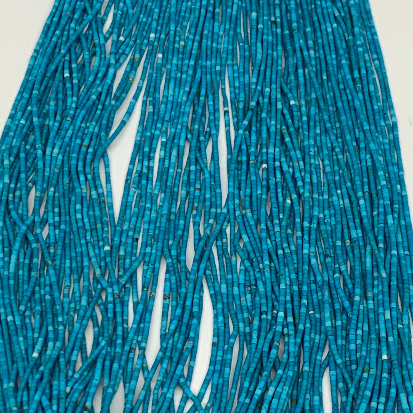 50 strand, 1mm, Tiny Size Synthetic Turquoise Beads St Tube @Afghansitan, B13134