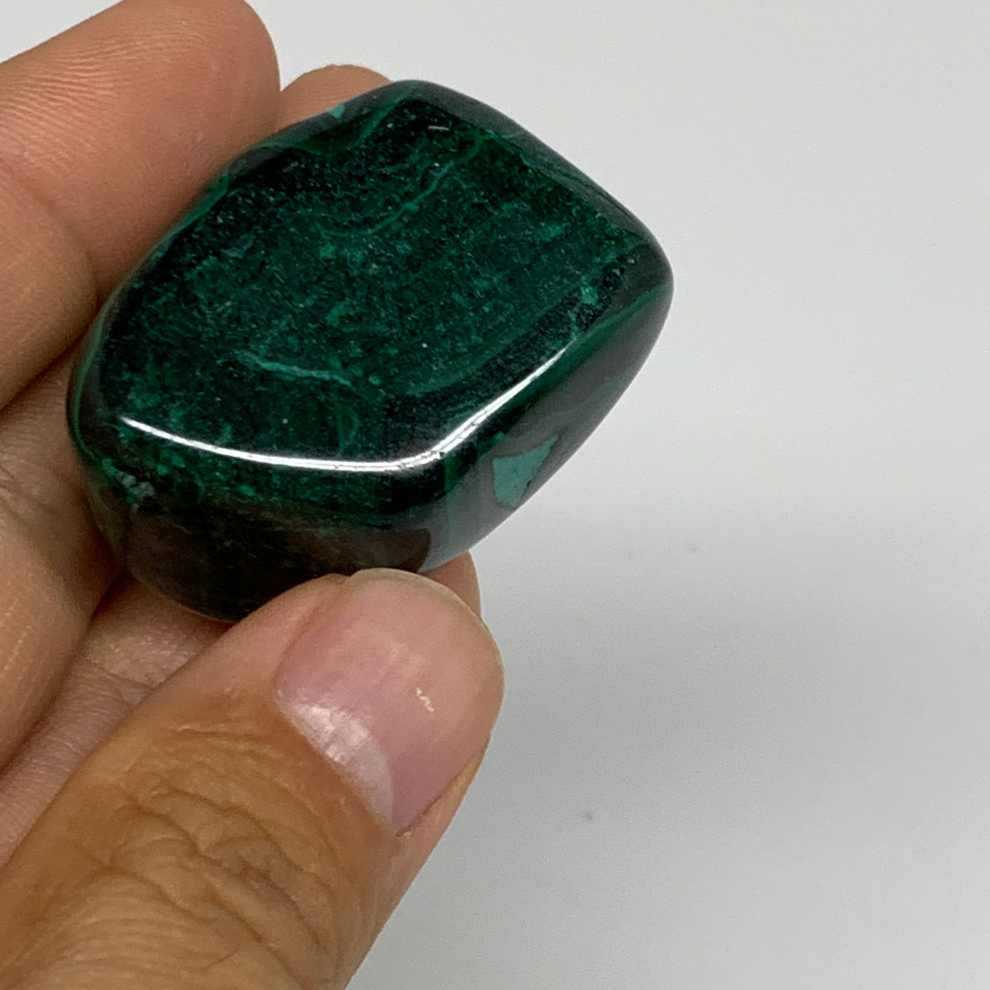 155.3g, 1.2"-1.5", 3pcs, Natural Small Malachite Tumbled Polished, B32836