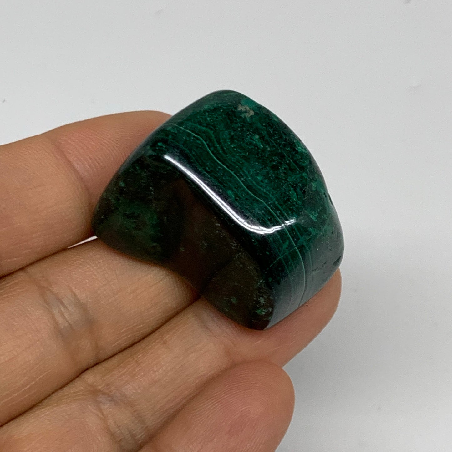 155.3g, 1.2"-1.5", 3pcs, Natural Small Malachite Tumbled Polished, B32836