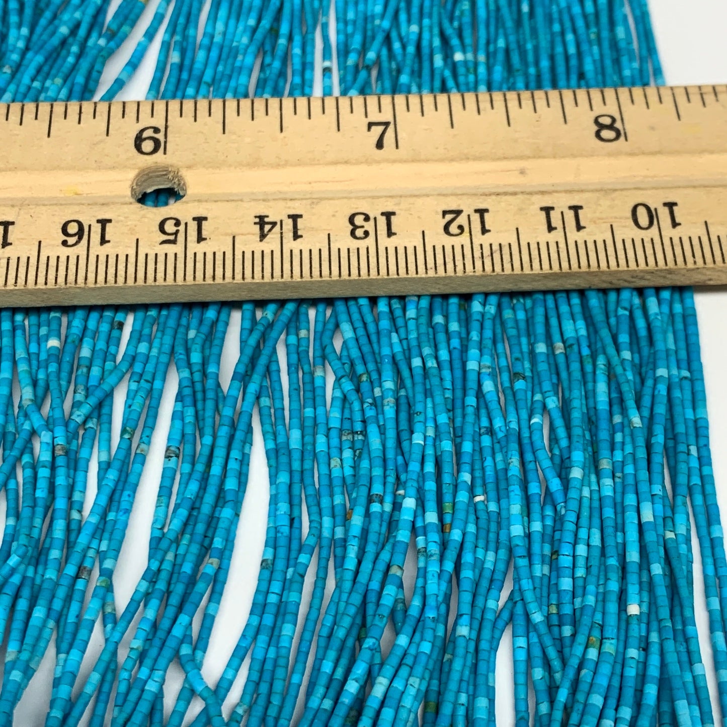 50 strand, 1mm, Tiny Size Synthetic Turquoise Beads St Tube @Afghansitan, B13134