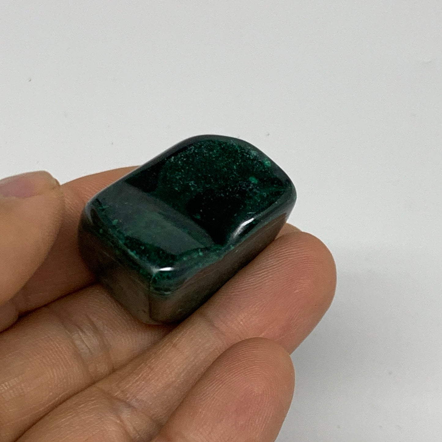 155.3g, 1.2"-1.5", 3pcs, Natural Small Malachite Tumbled Polished, B32836