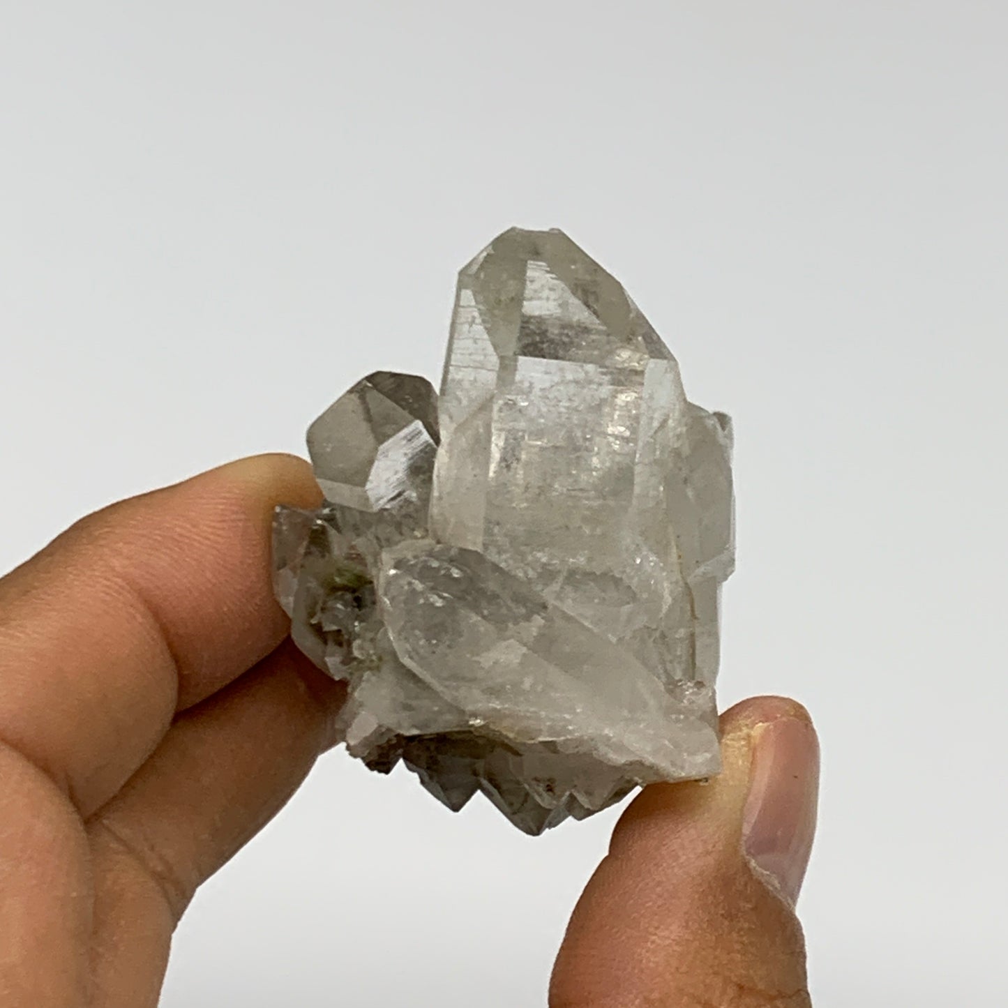 61.3g, 2.3"x1.2"x1.6", Chlorine Quartz Crystal Mineral,Specimen Terminated,B2768