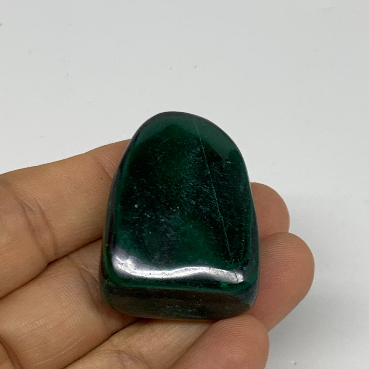 155.3g, 1.2"-1.5", 3pcs, Natural Small Malachite Tumbled Polished, B32836