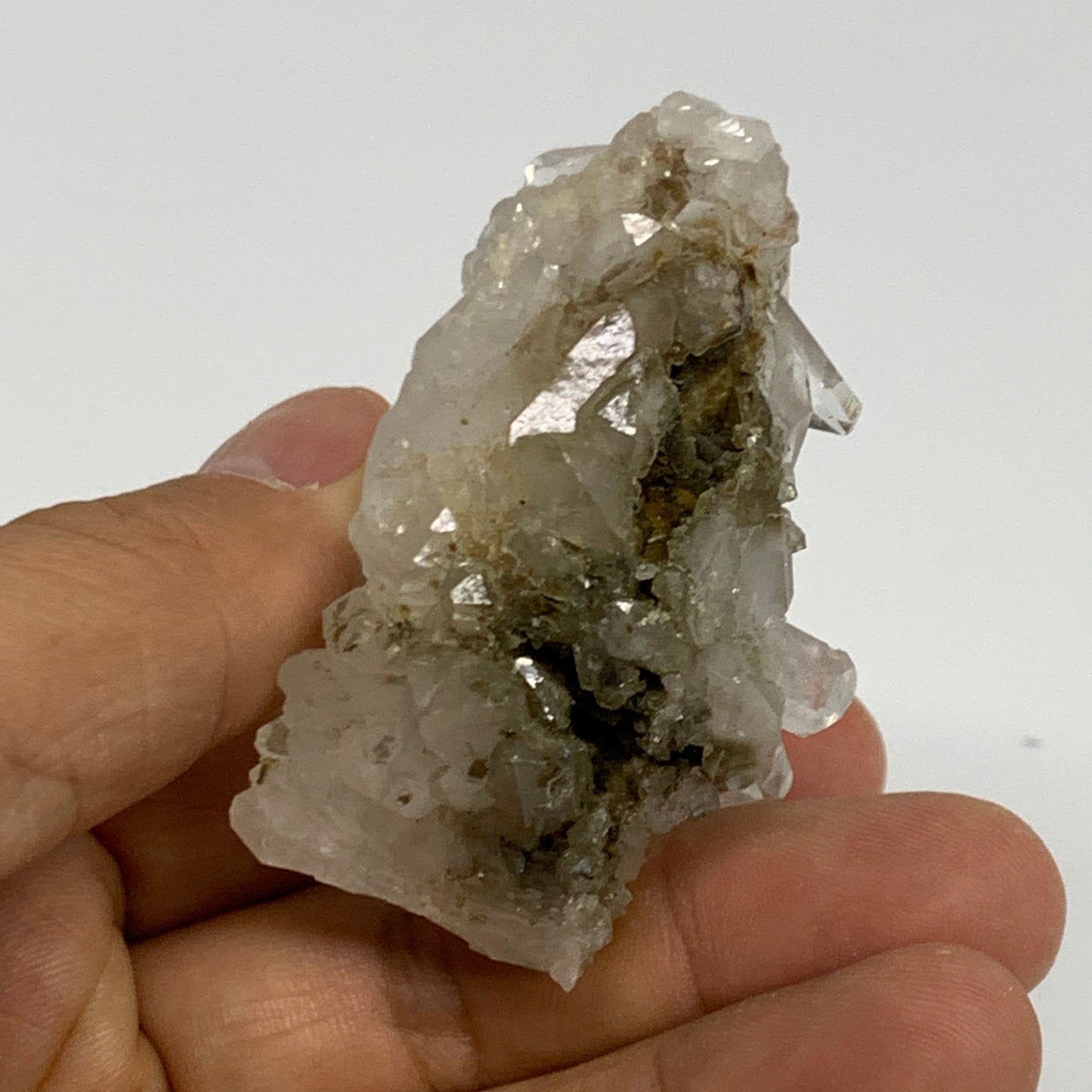 61.3g, 2.3"x1.2"x1.6", Chlorine Quartz Crystal Mineral,Specimen Terminated,B2768