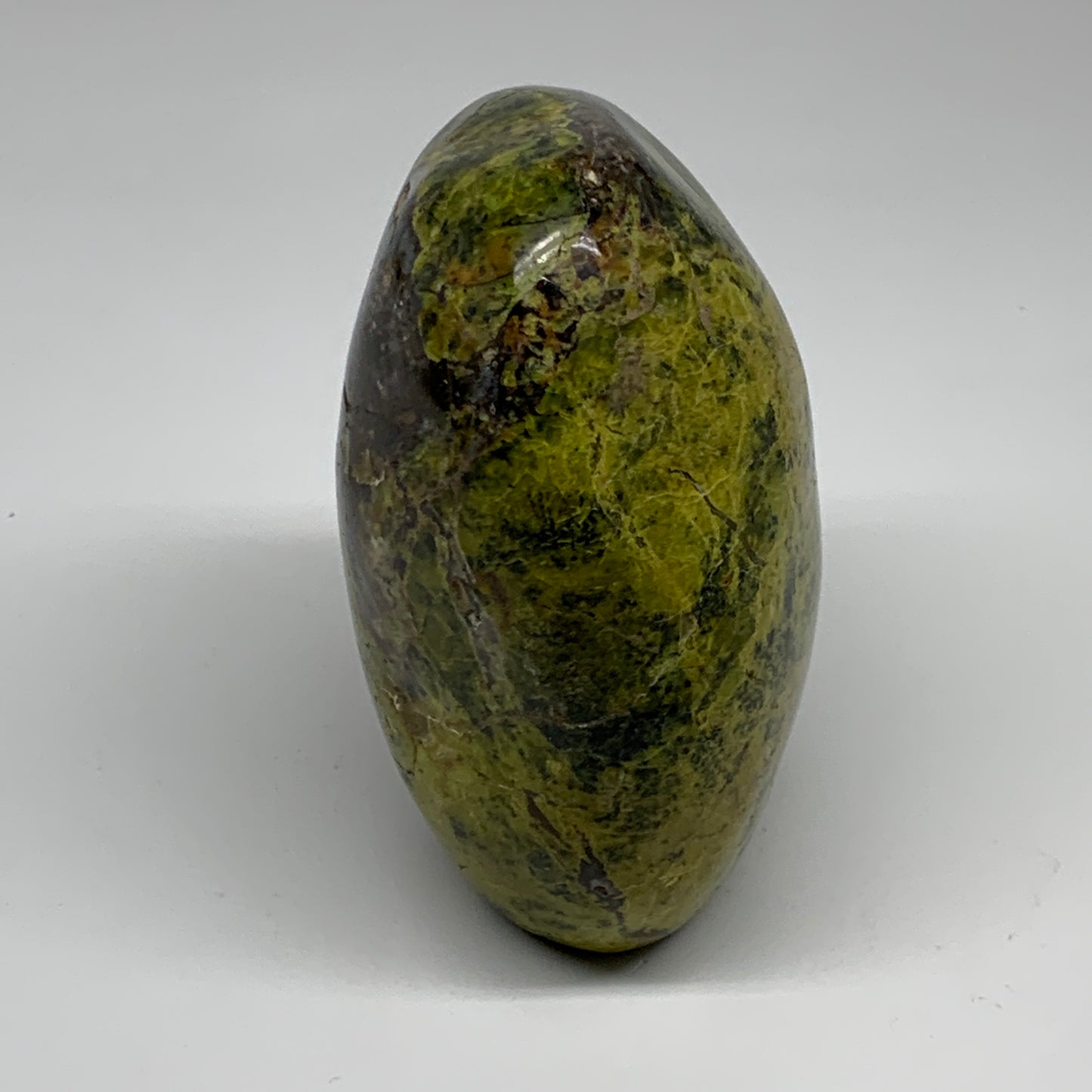 2.43 lbs, 4.9"x4.2"x2.7", Green Opal Crystal Freeform Polished Gemstone, B34143