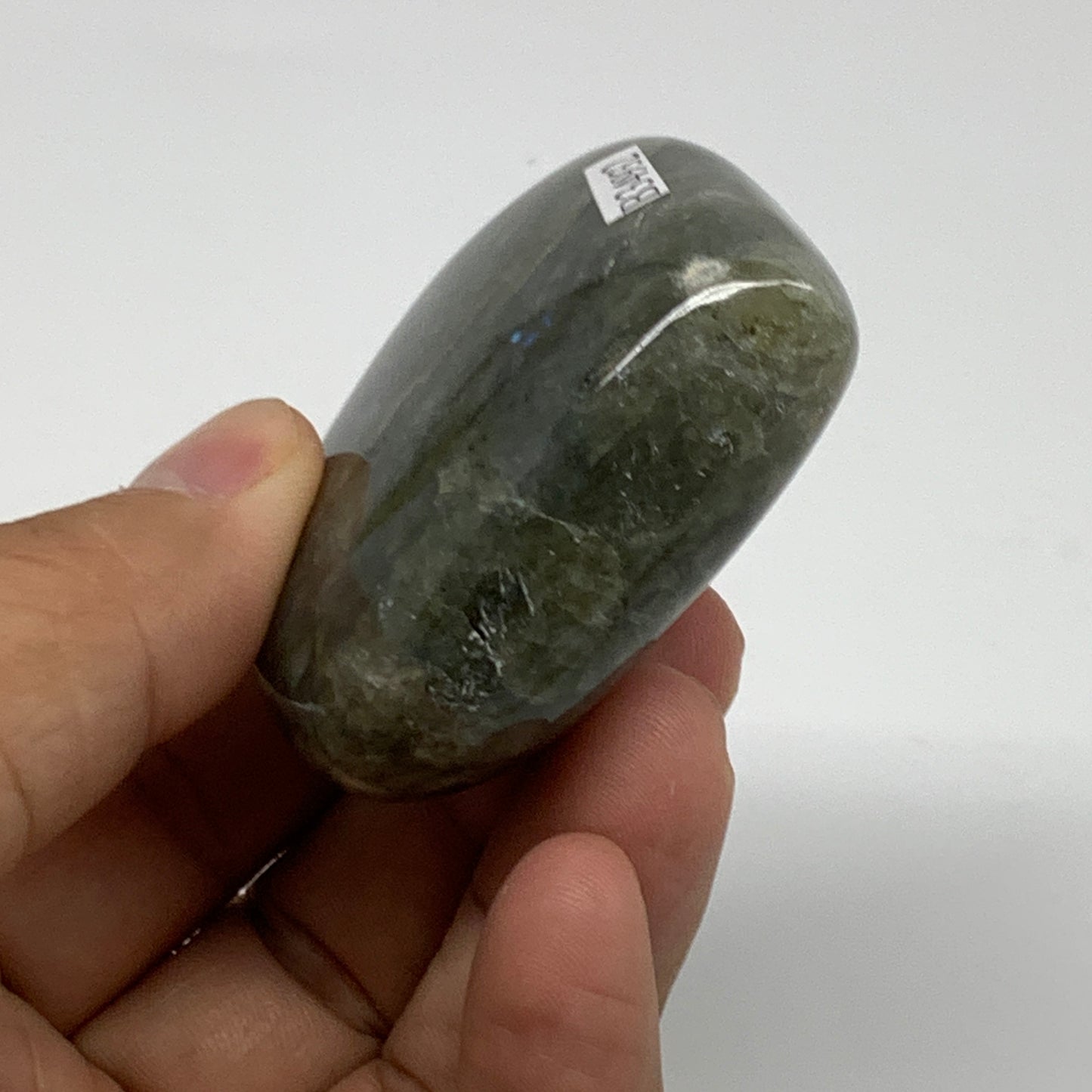 104.9g, 2.1"x2.3"x0.9", Natural Labradorite Heart Polished Crystal, B34932