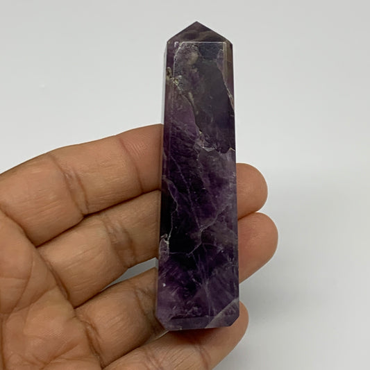67.4g, 3.1"x0.8", Natural Amethyst Tower Point Obelisk @Brazil, B31530