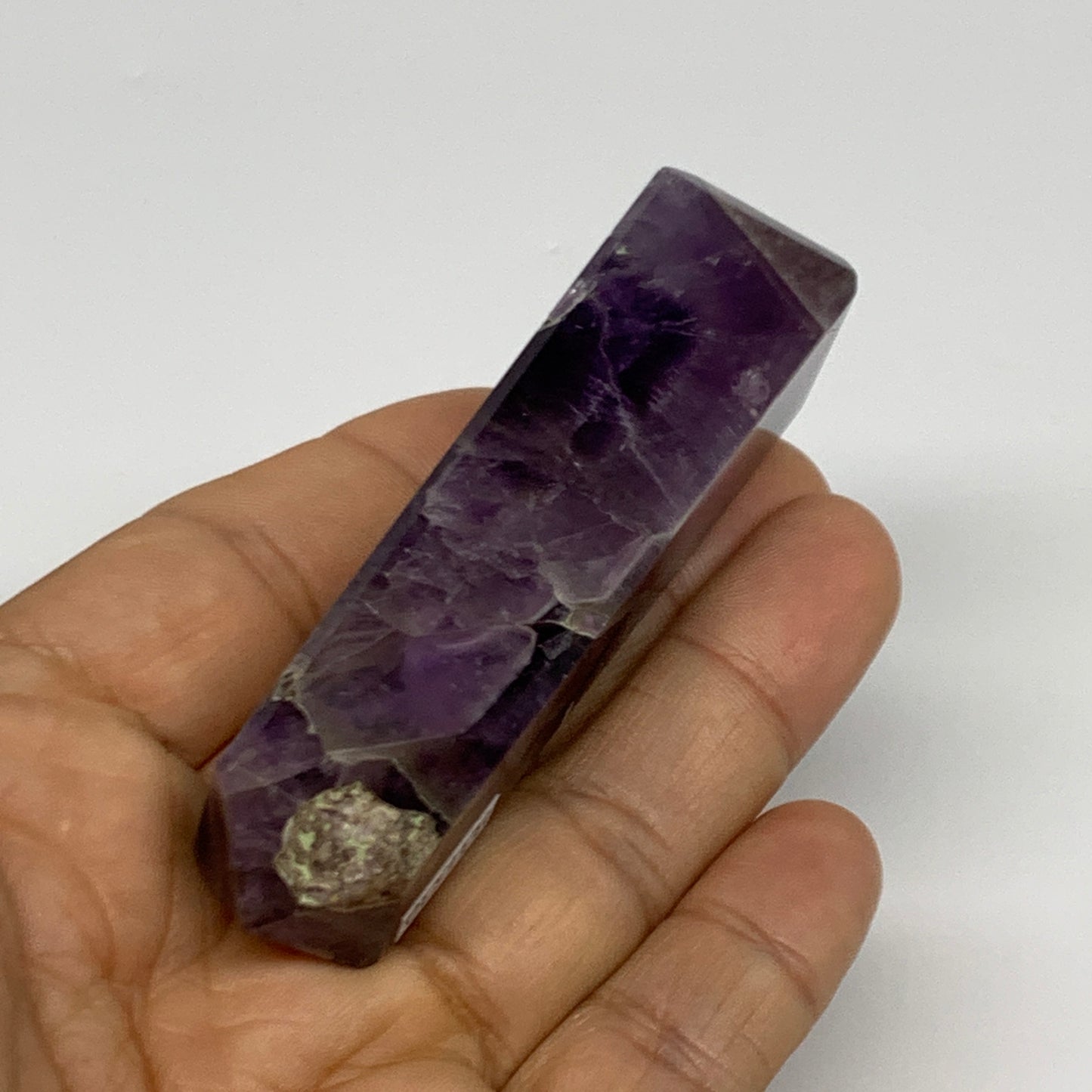 67.4g, 3.1"x0.8", Natural Amethyst Tower Point Obelisk @Brazil, B31530