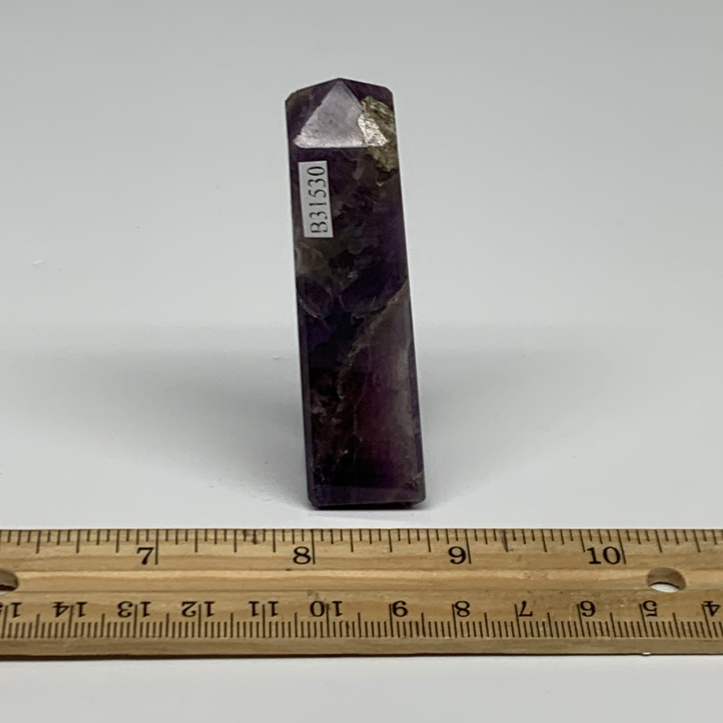67.4g, 3.1"x0.8", Natural Amethyst Tower Point Obelisk @Brazil, B31530