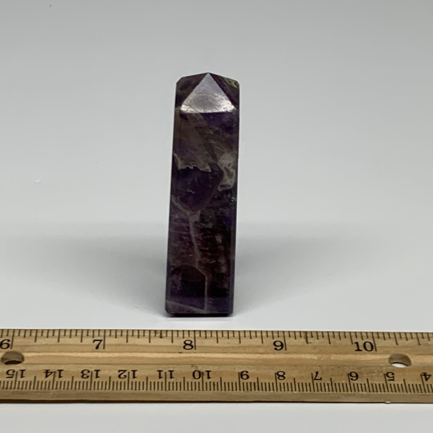67.4g, 3.1"x0.8", Natural Amethyst Tower Point Obelisk @Brazil, B31530