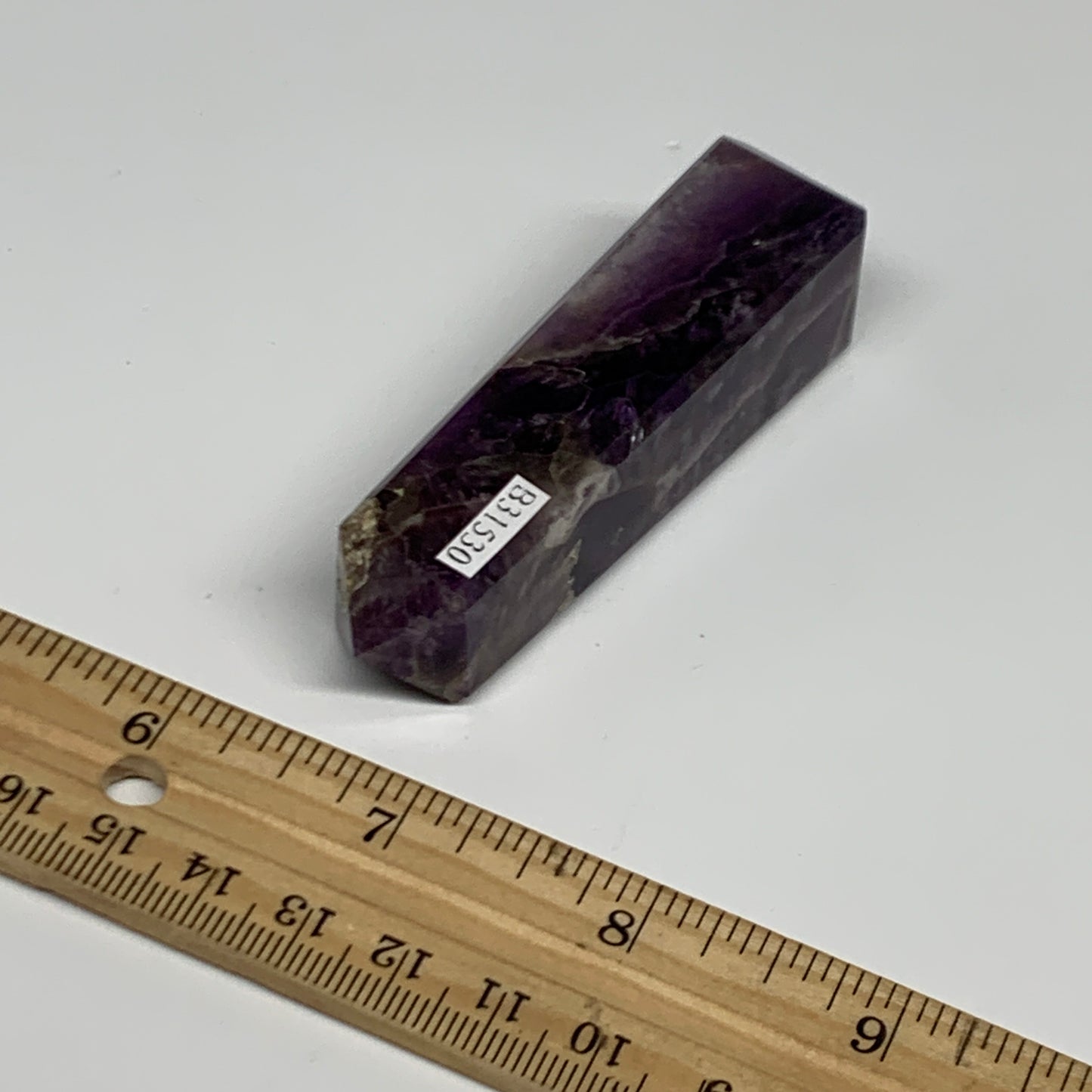 67.4g, 3.1"x0.8", Natural Amethyst Tower Point Obelisk @Brazil, B31530