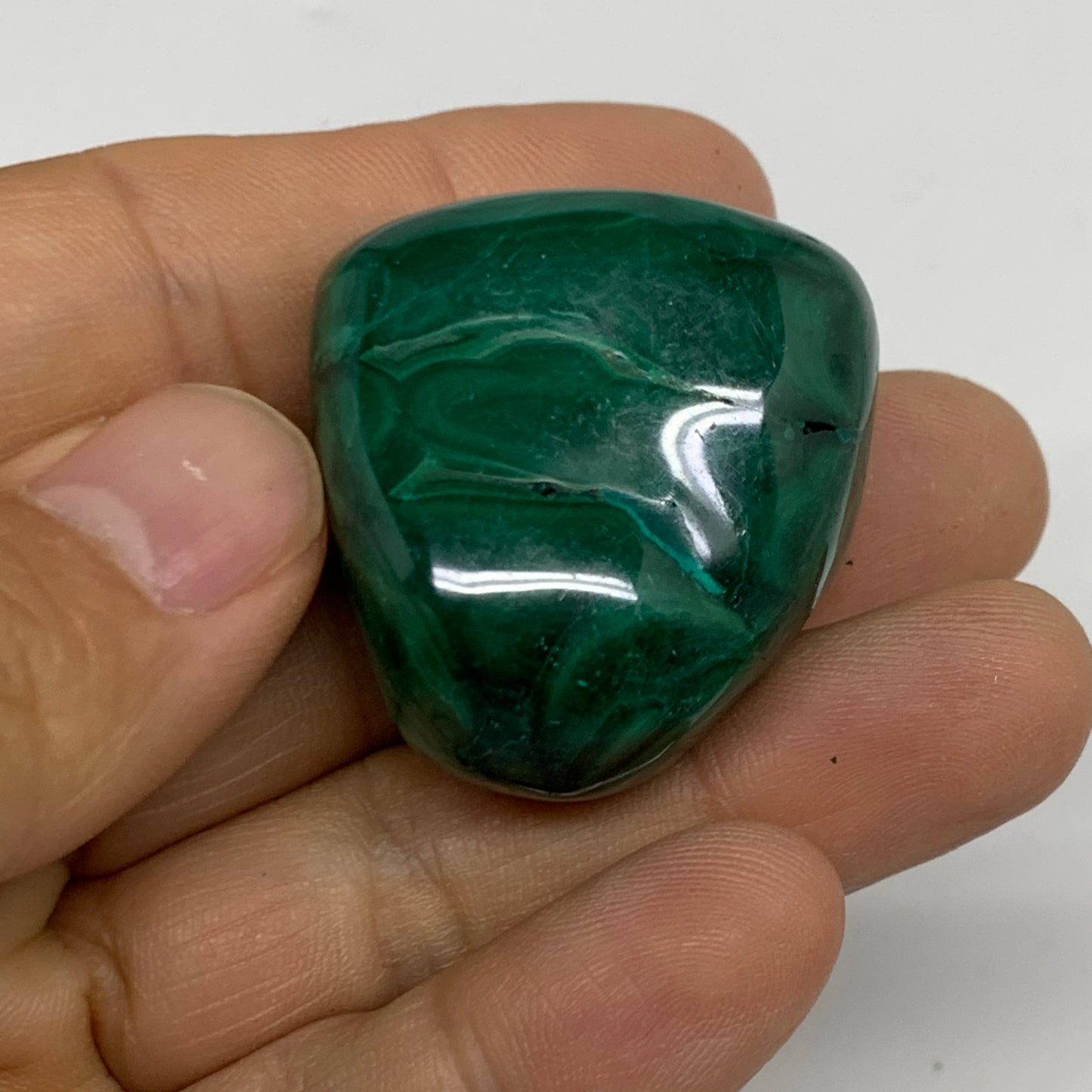184.8g, 1.2"-1.6", 4pcs, Natural Small Malachite Tumbled Polished, B32840
