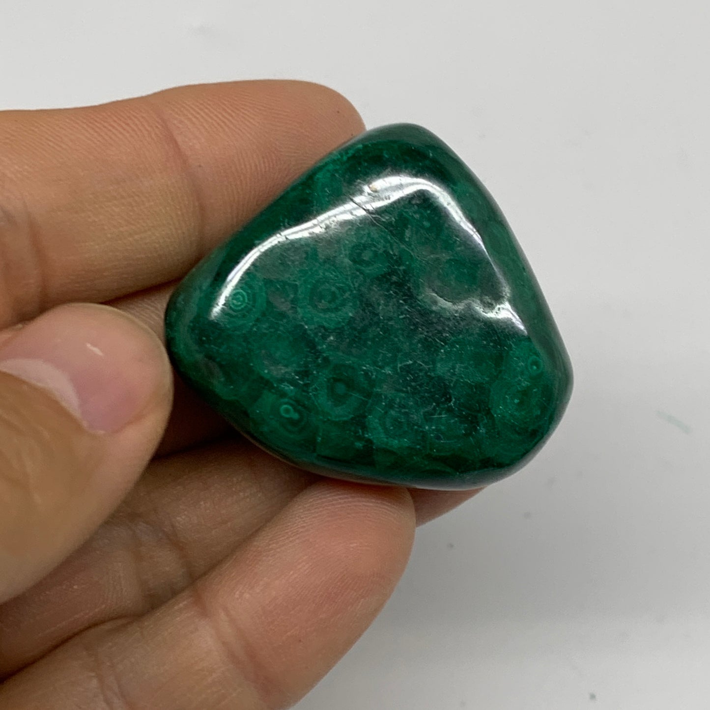 184.8g, 1.2"-1.6", 4pcs, Natural Small Malachite Tumbled Polished, B32840