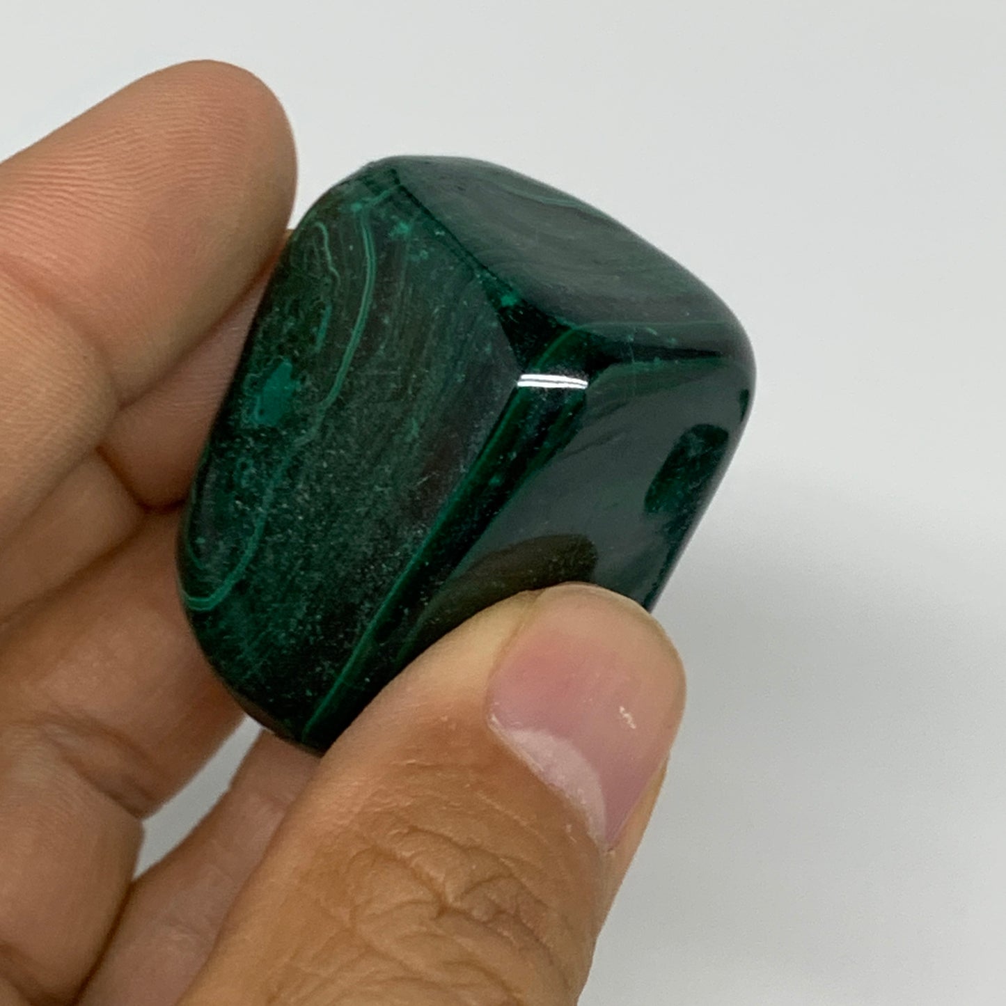 187.5g, 1.5"-2", 3pcs, Natural Small Malachite Tumbled Polished, B32841