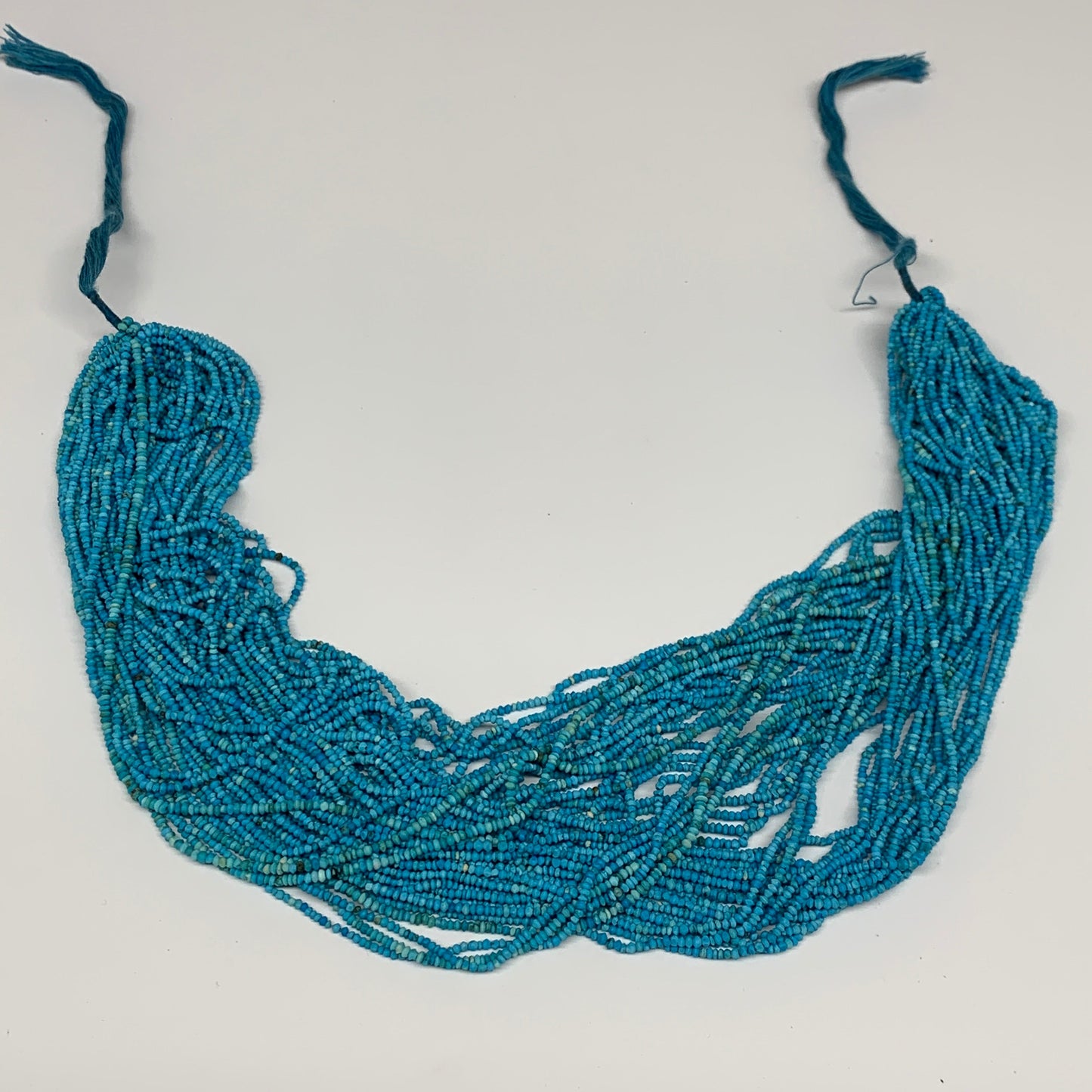 50 strand, 1mm, Tiny Size Synthetic Turquoise Beads St disc @Afghansitan, B13135