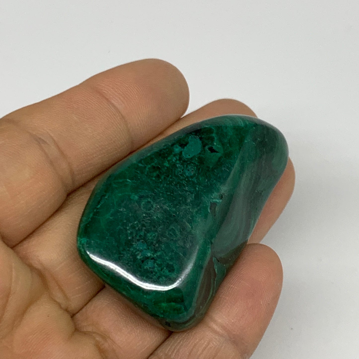 187.5g, 1.5"-2", 3pcs, Natural Small Malachite Tumbled Polished, B32841