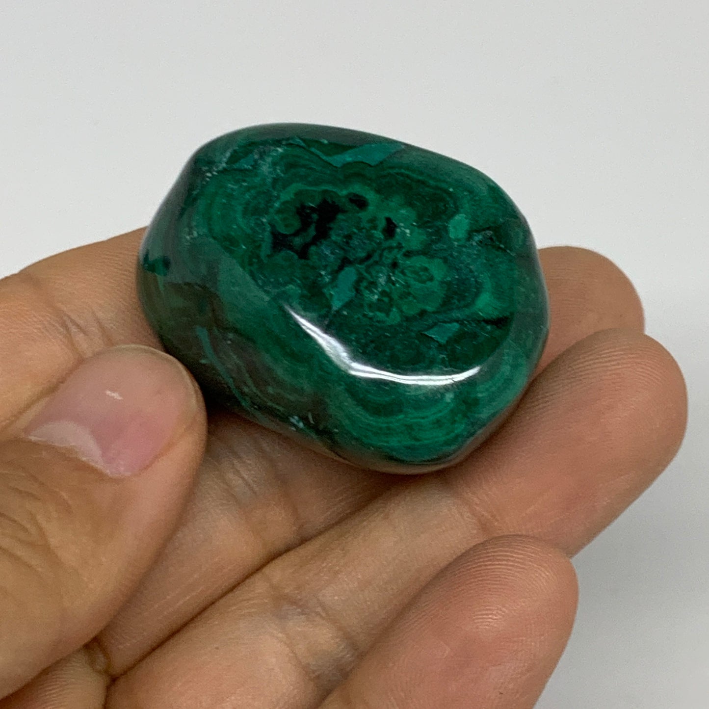 187.5g, 1.5"-2", 3pcs, Natural Small Malachite Tumbled Polished, B32841