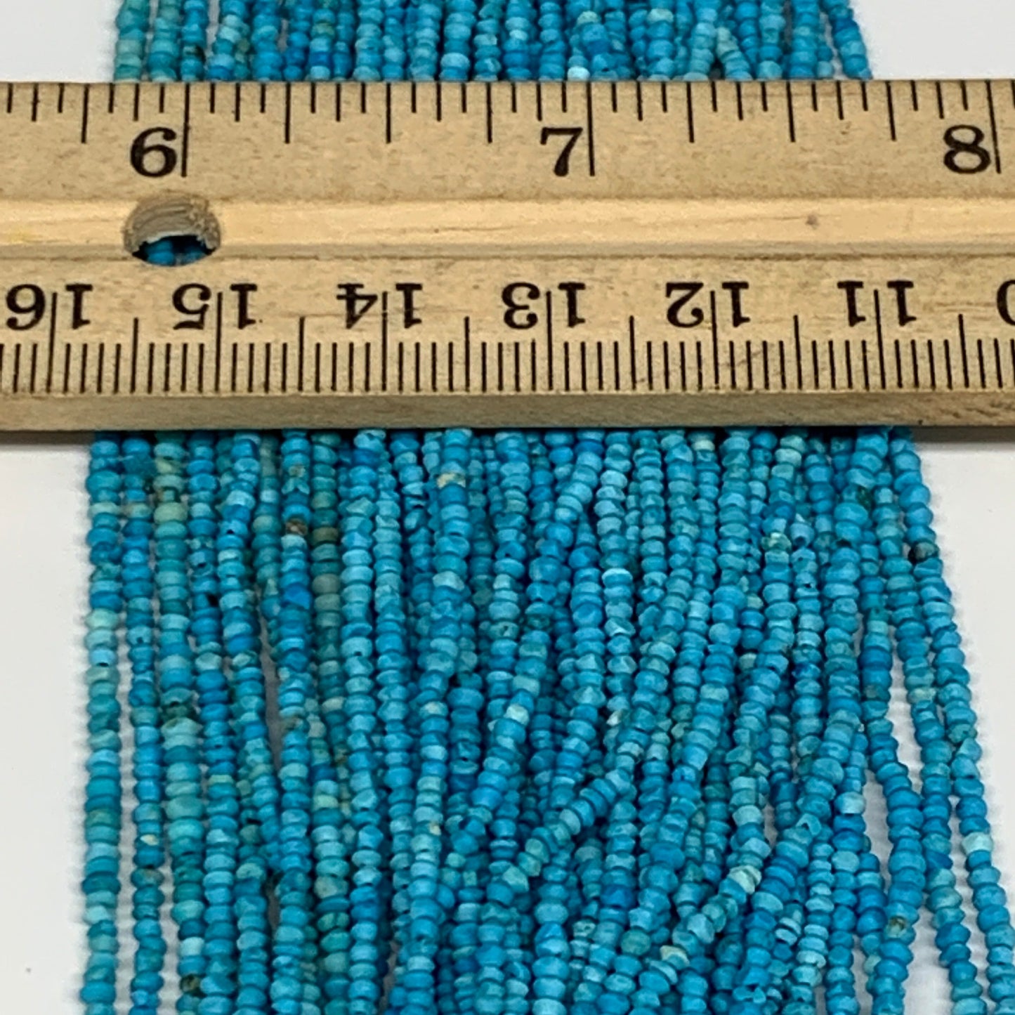 50 strand, 1mm, Tiny Size Synthetic Turquoise Beads St disc @Afghansitan, B13135