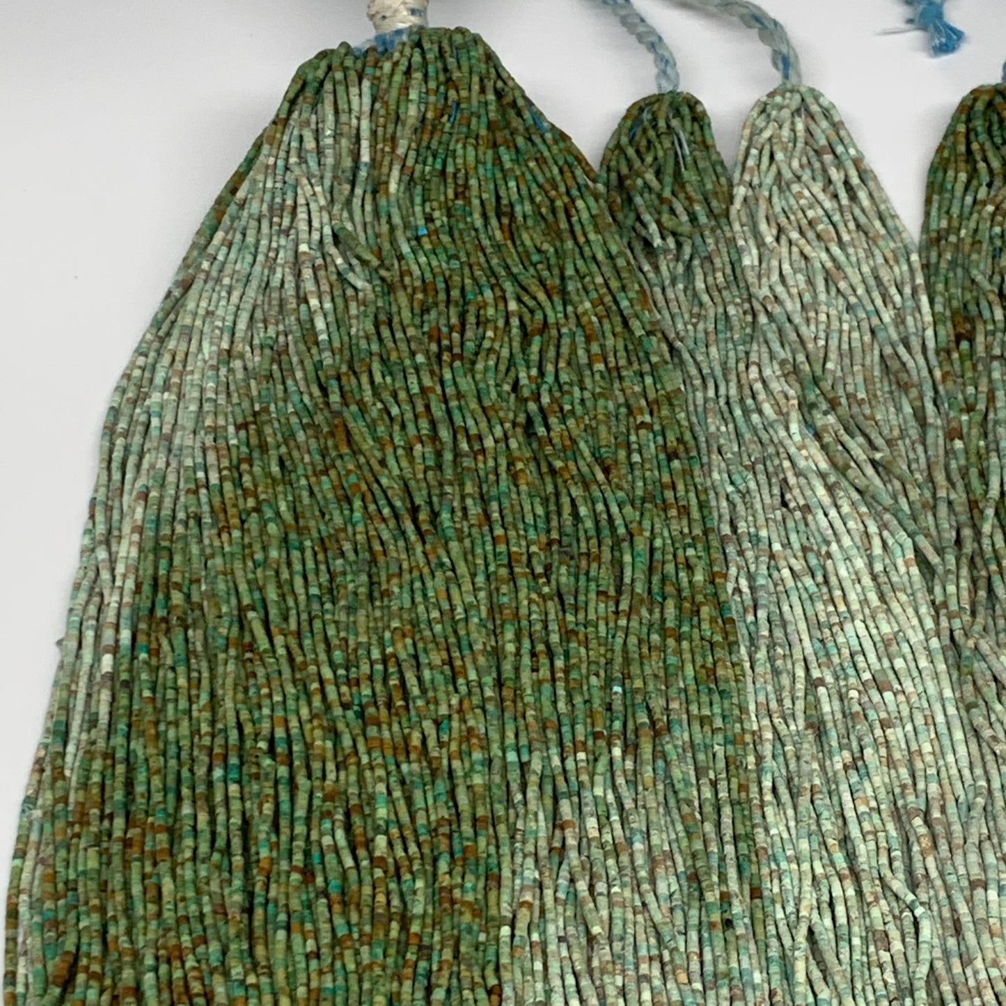 50 strand, 1mm, Tiny Size Natural Turquoise Beads Strand Tube @Pakistan, B13136