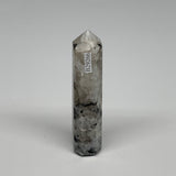71.1g, 3.7"x0.8", Rainbow Moonstone Tower Obelisk Point Crystal @India, B29266