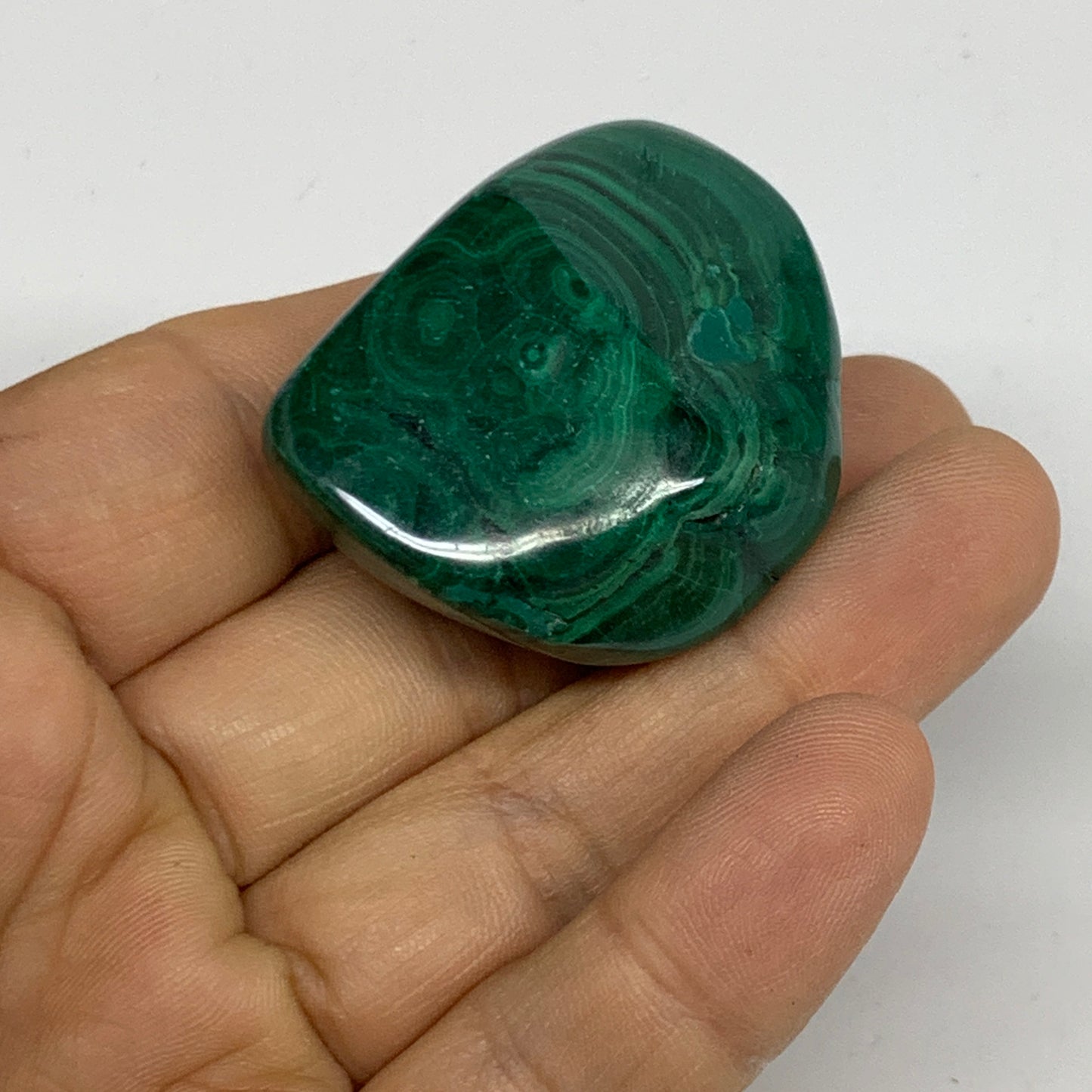 171.4g, 1.3"-1.7", 3pcs, Natural Small Malachite Tumbled Polished, B32842