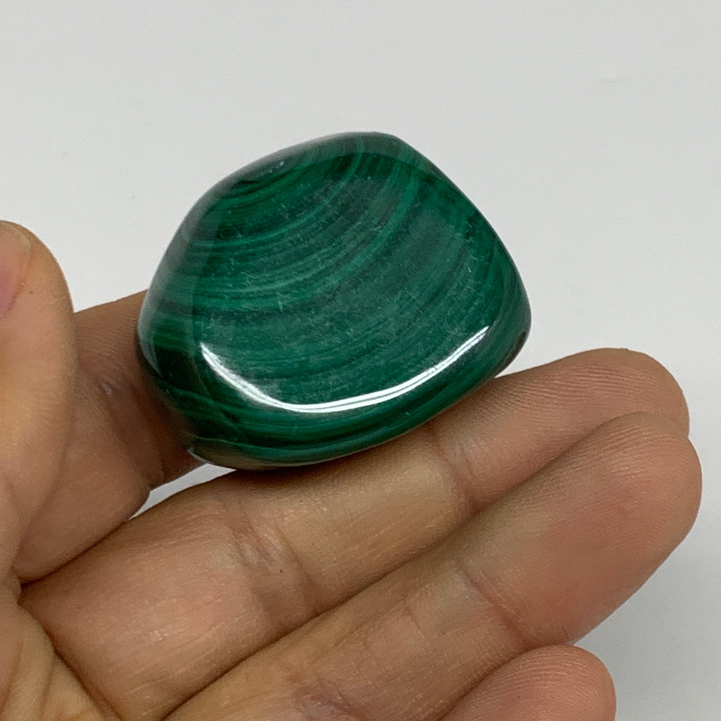 171.4g, 1.3"-1.7", 3pcs, Natural Small Malachite Tumbled Polished, B32842