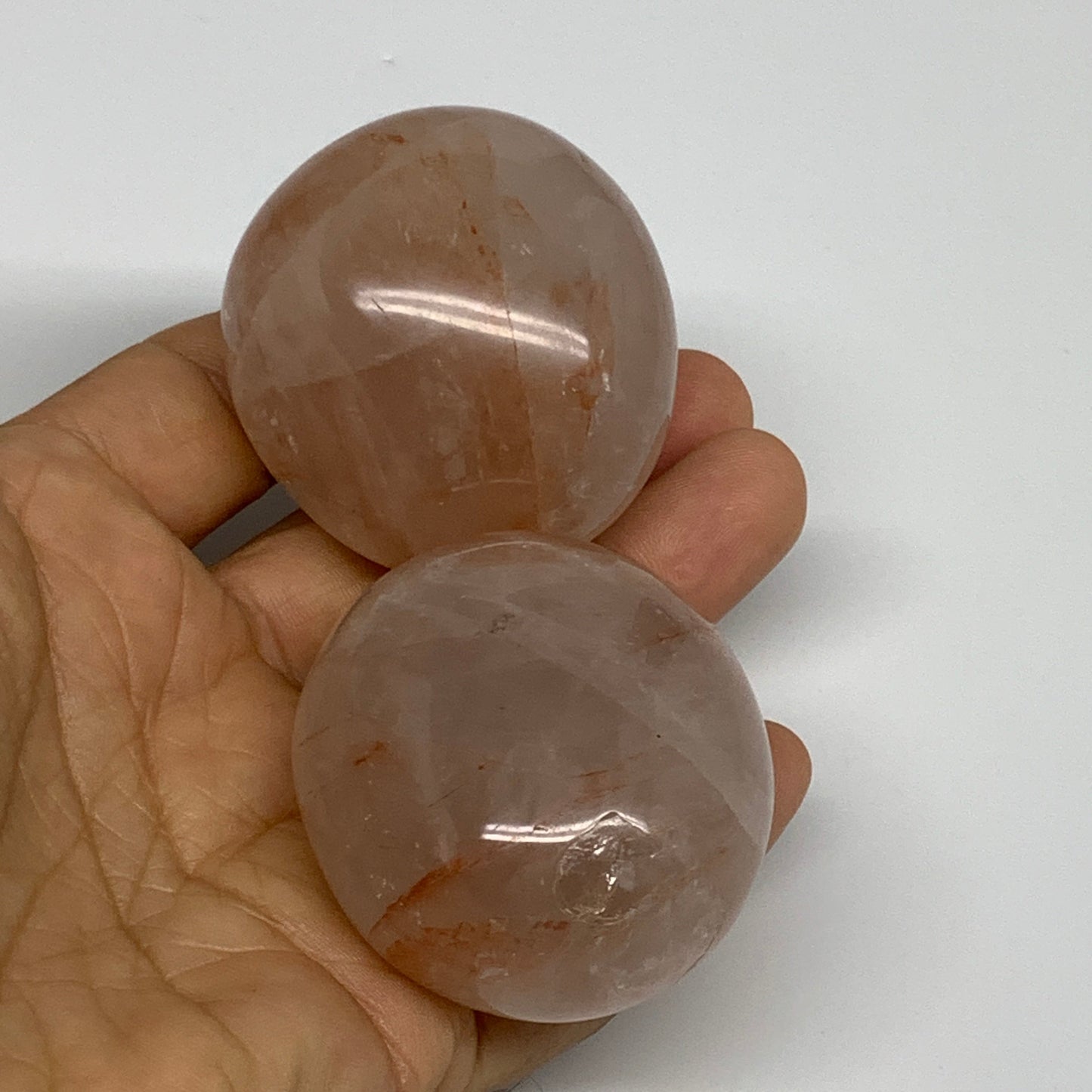 1015 Lbs, 1.9-2.2", 8pcs, Red Hematoid Palm-Stone Polished Wholesale, B30695