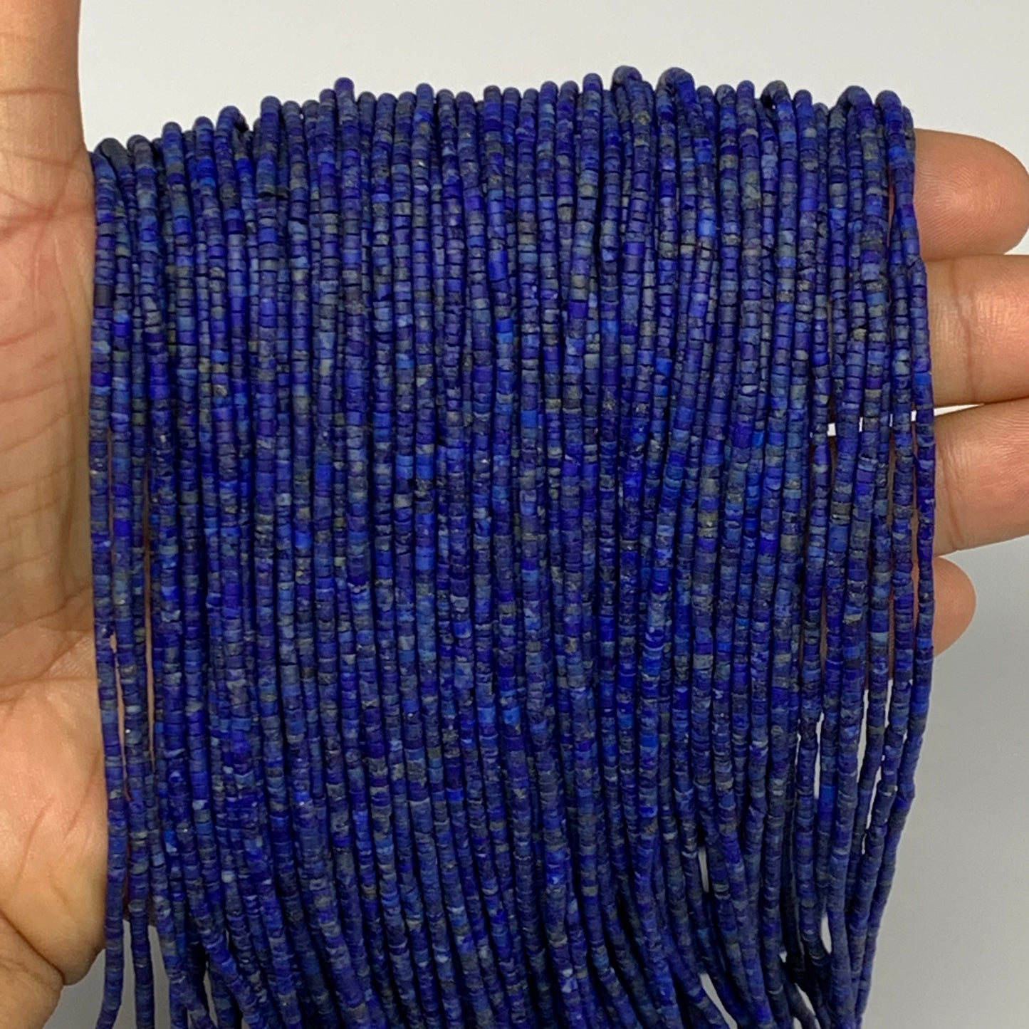 50 strand, 1mm-2mm, Tiny Size Natural Lapis Lazuli Beads Tube, B13139
