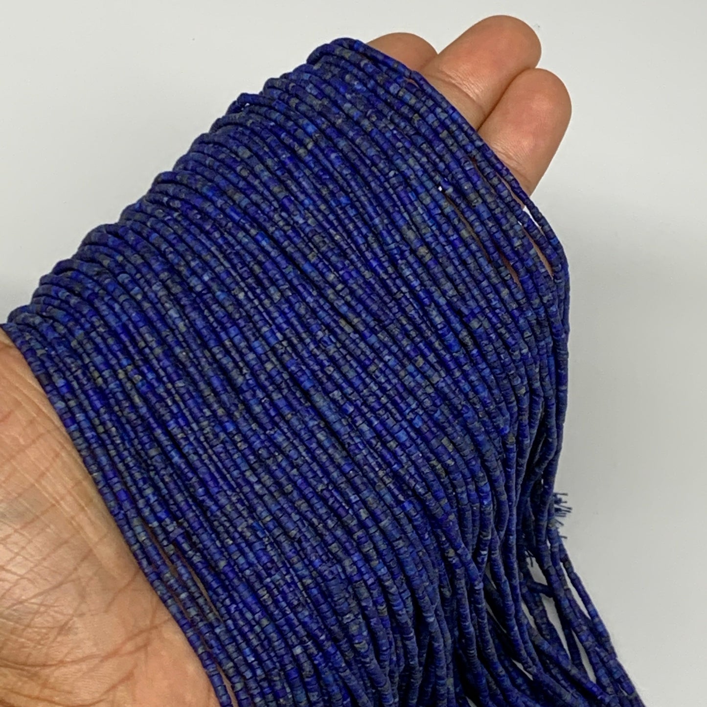 50 strand, 1mm-2mm, Tiny Size Natural Lapis Lazuli Beads Tube, B13139