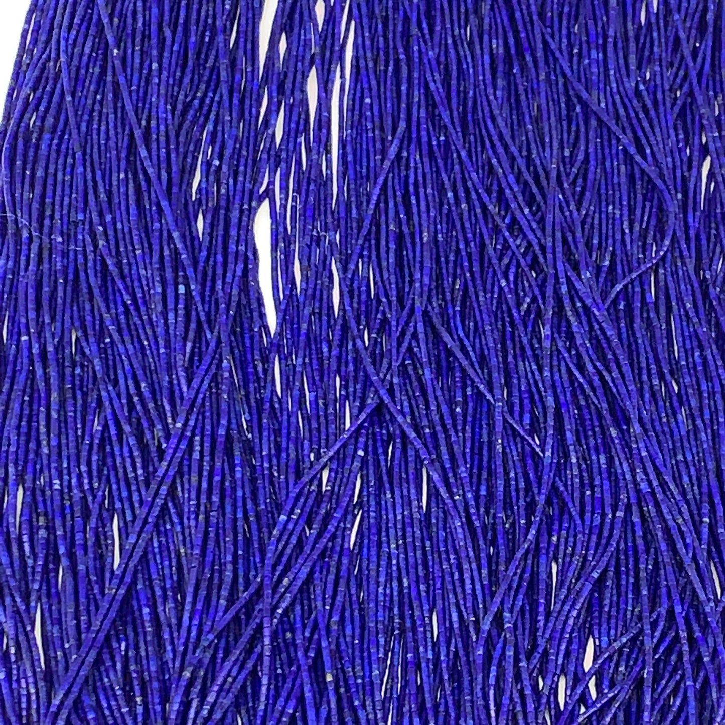 50 strand, 1mm, Tiny Tiny Size Natural Lapis Lazuli Beads Tube @Afghansitan,B131