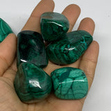 1pcs, 1.1"-1.8", 40-56g, Natural Malachite Tumbled Gemstone, B32844/45