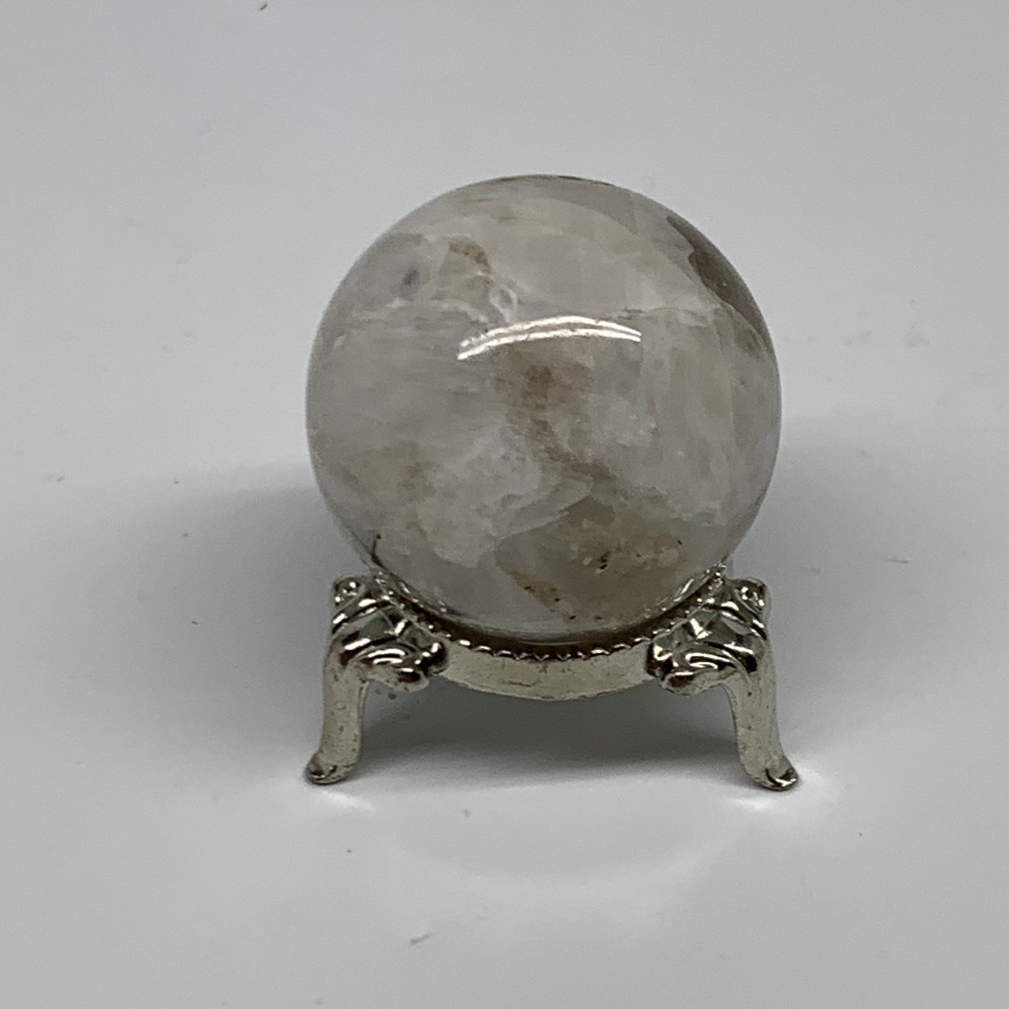 79.9g, 1.5"(39mm), Natural Rainbow Moonstone Sphere Ball Gemstone, B34944