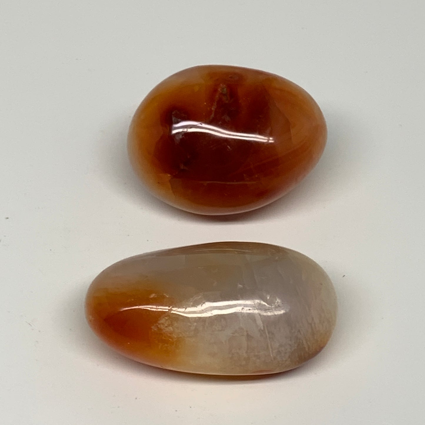 157.7g, 2"-2.3", 2pcs, Small Red Carnelian Palm-Stone Gem Crystal Polished,B2847