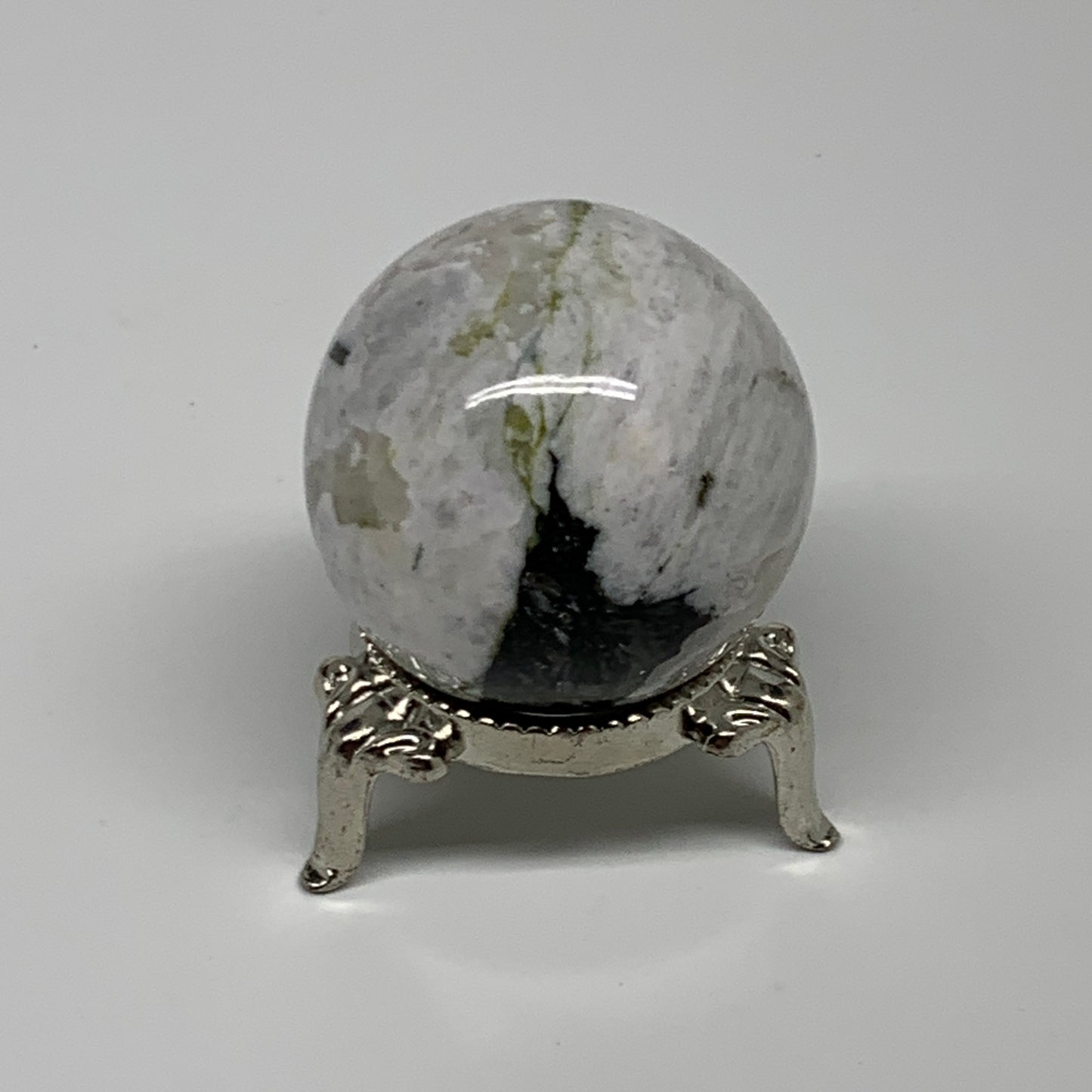 77.9g, 1.5"(39mm), Natural Rainbow Moonstone Sphere Ball Gemstone, B34947